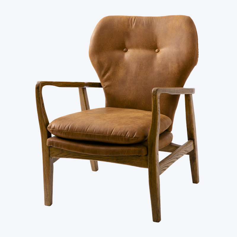 Design vrije tijd houten fauteuil GK46