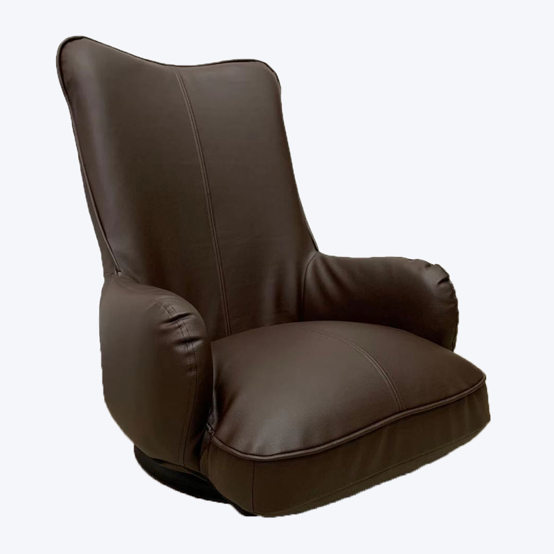 Opklapbare draaibare leren relaxfauteuil 766