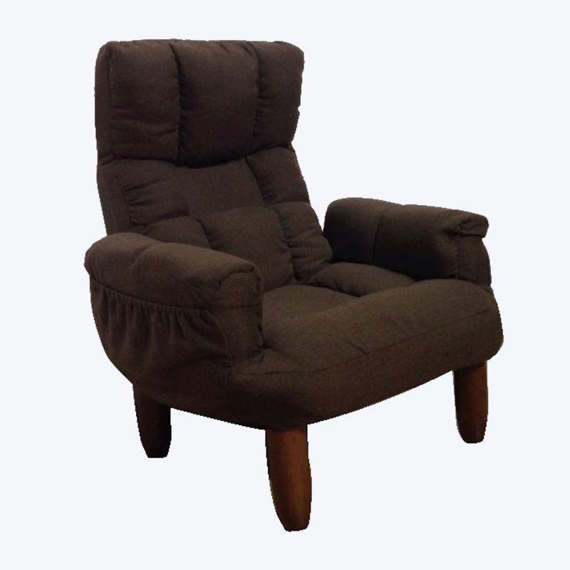 Armloze fauteuil met korte poten CIT