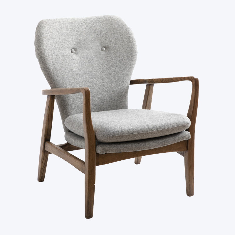 Design vrije tijd houten fauteuil GK46